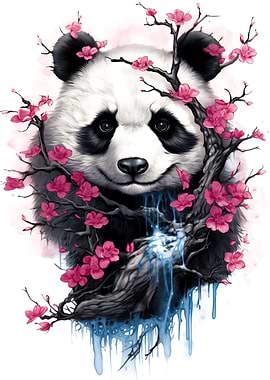 Cherry Blossom Panda