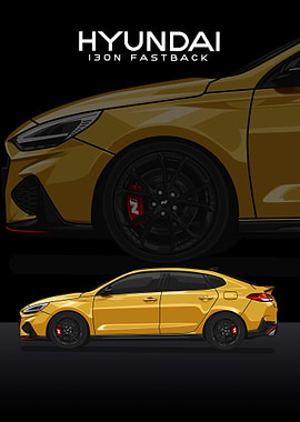 hyundai i30n fastback yllw