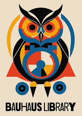 BAUHAUS LIBRARY POSTER