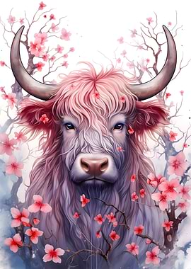 Cherry Highland Cow