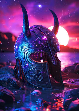 Aesthetic Viking Helmet