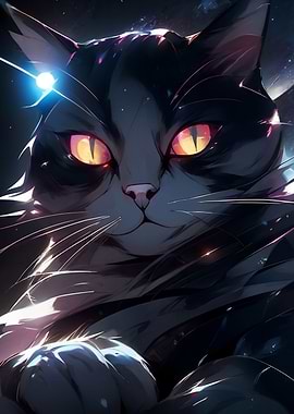 Space Anime Cat