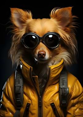 Fashion conscious dog