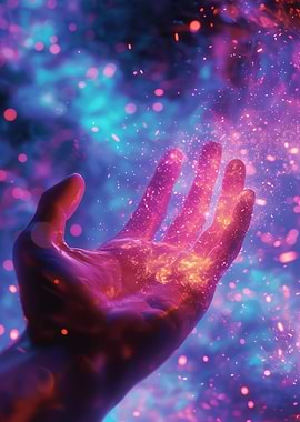 Hand Sparkliing Aesthetic