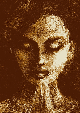 Meditation Woman in Prayer