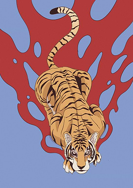 aesthetic tiger art