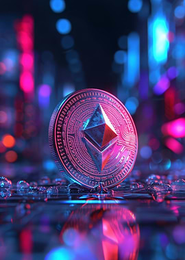 Etherium Coin Aesthetic