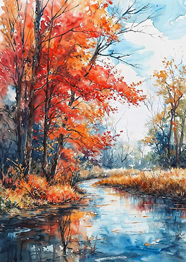 Autumnal River Whispers