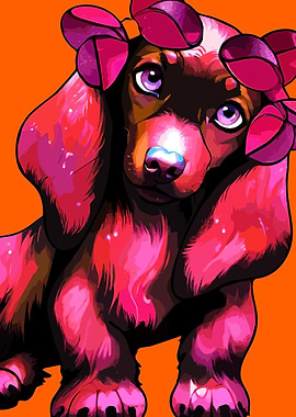 A cute Dachshund 013