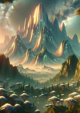 Alien Surreal Landscape