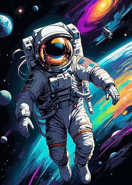 Astronaut on Space