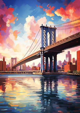 Brooklyn Brigde painting