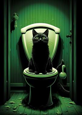 Black Cat toilet