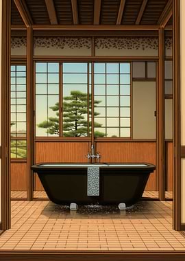 House Japanese Painting