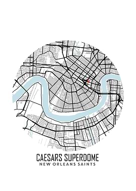 Caesars Superdome Map