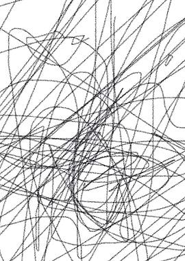 Scribbled paper grey on wh