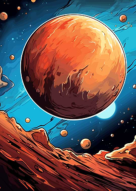 Red Planet Cartoon