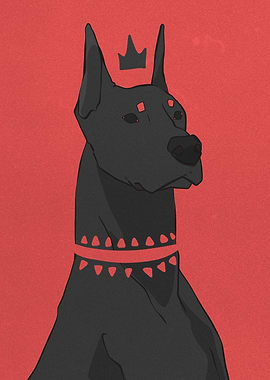 black doberman