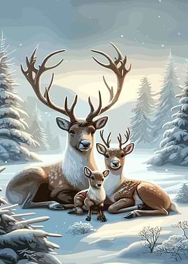 the night deer christmas