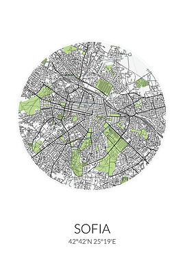 Sofia Circle City Map