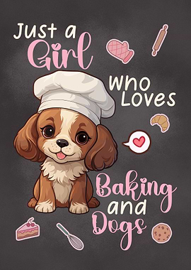 Girl loves baking and dogs