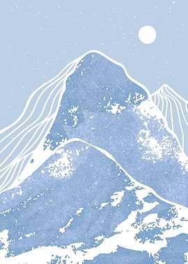 Abstract Mountain art