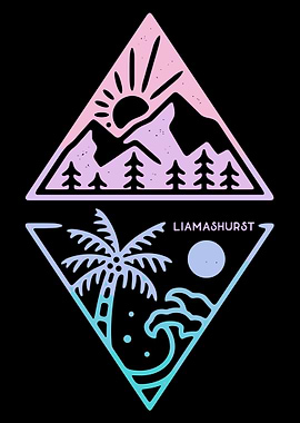 Blue Sea Purple Mountain