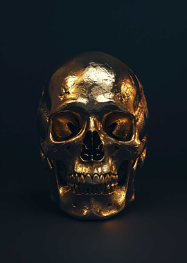 3D Dark Gold