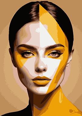 Pop Art Woman Portrait 16