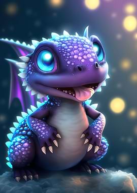 Baby Dragon Neon
