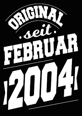 Februar 2004 20 Jahre