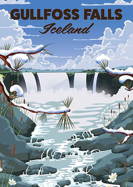 Gullfoss Falls Iceland