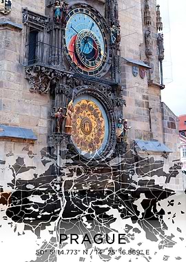 Prague City Map White