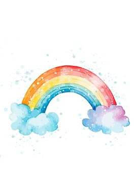 Watercolor rainbow