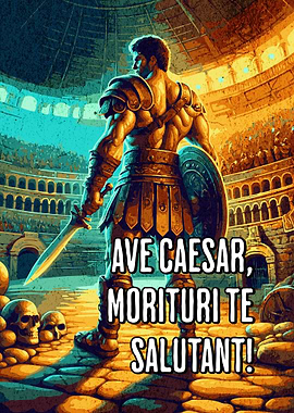 Gladiators Latin Phrase