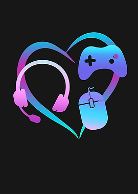 Gaming Lover RGB Heart