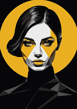 Pop Art Woman Portrait 19