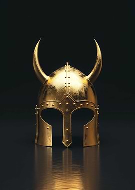 Dark Gold Warrior Helmet