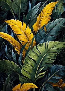 Tropical leaves