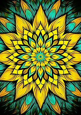 Yellow Mandala