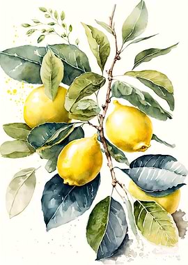 Lemon Watercolor