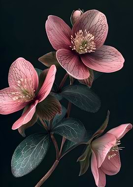 Hellebore Flowers