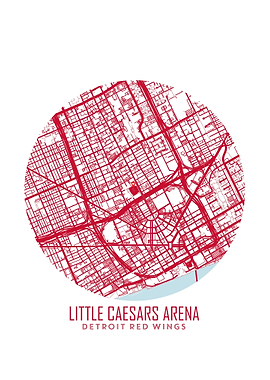 Little Caesars Arena Map