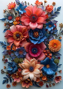 Vintage Paper Flowers