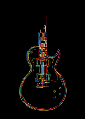 Electric guitar background
