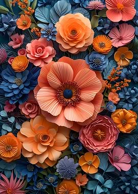 Vintage Paper Flowers