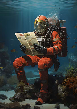 Scuba Diver Newspaper