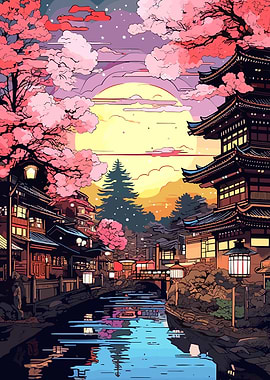 sakura japan landscapes