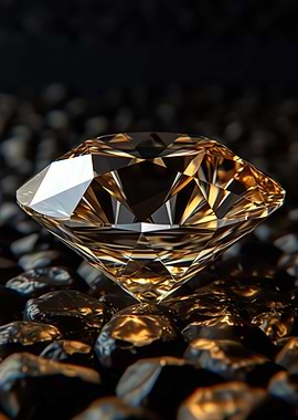 Diamond Crystal Dark Gold
