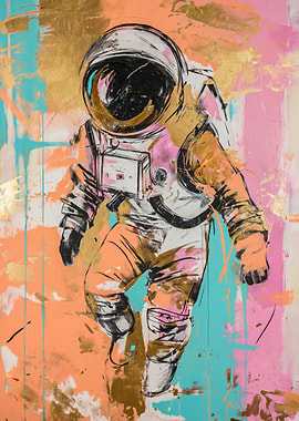 Abstract Astronaut